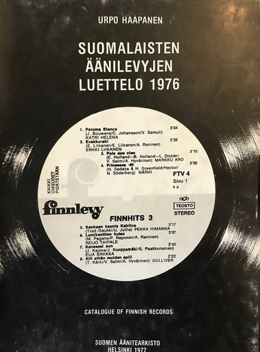 [CA - Kirjat] Suomalaisten äänilevyjen luettelo 1977