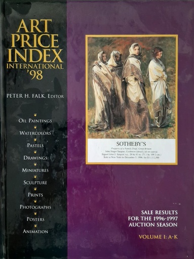 [CA - Kirjat] Art Price Index International 98