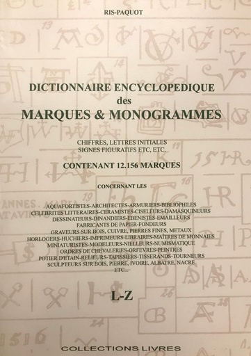 [CA - Kirjat] Dictionnaire encyclopedique des marques & monogrammes