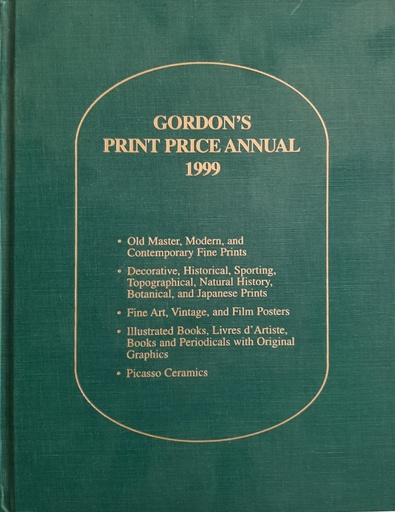 [CA - Kirjat] Gordons Print Price Annual 1999